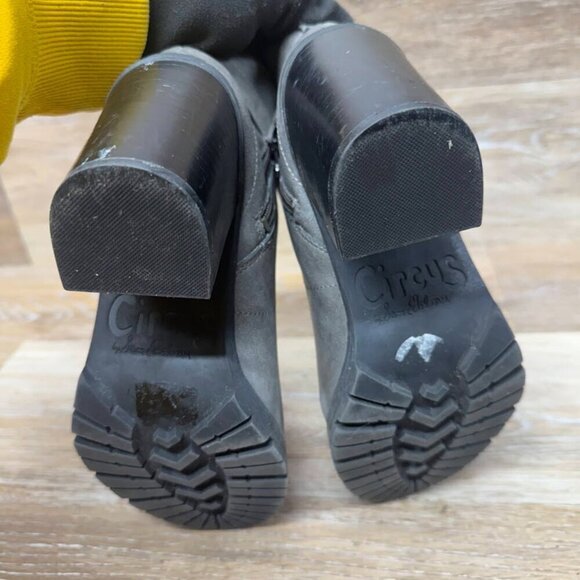 Circus By Sam Edelman Deacon Gray Block Heel Ankle Boot Women's Size 6.5 - Picture 5 of 9